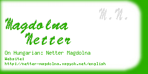 magdolna netter business card